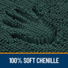 Picture of OLANLY Bathroom Rugs 30x20, Extra Soft Absorbent Chenille Bath Rugs, Rubber Backing Quick Dry, Machine Washable Bath Mats for Bathroom Floor, Tub and Shower, Home Decor Accessories, Blackish Green