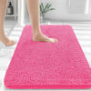 Picture of OLANLY Bathroom Rugs 30x20, Extra Soft Absorbent Chenille Bath Rugs, Rubber Backing Quick Dry, Machine Washable Bath Mats for Bathroom Floor, Tub and Shower, Home Decor Accessories, Hot Pink