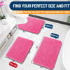 Picture of OLANLY Bathroom Rugs 30x20, Extra Soft Absorbent Chenille Bath Rugs, Rubber Backing Quick Dry, Machine Washable Bath Mats for Bathroom Floor, Tub and Shower, Home Decor Accessories, Hot Pink