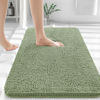 Picture of OLANLY Bathroom Rugs 30x20, Extra Soft Absorbent Chenille Bath Rugs, Rubber Backing Quick Dry, Machine Washable Bath Mats for Bathroom Floor, Tub and Shower, Home Decor Accessories, Sage Green