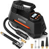 Picture of AstroAI Tire Inflator Portable Air Compressor Tire Air Pump for Car Tires - Car Accessories, 12V DC Auto Pump with Digital Pressure Gauge, Emergency LED Light for Bicycle, Balloons, Orange