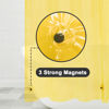 Picture of Barossa Design Clear Yellow Shower Curtain Liner - Premium PEVA Shower Liner with 3 Magnets & Metal Grommets, Waterproof Lightweight Standard Size Curtains for Bathroom - Translucent Yellow