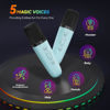 Picture of Karaoke Machine for Kids Adults, Portable Bluetooth Mini Karaoke Microphone Singing Speaker with 2 Mic and Light,Toys for All Smartphones,Birthday, Family,Home Party (Blue)