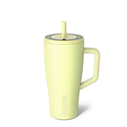 Picture of BrüMate Era 30 oz Tumbler with Handle and Straw | 100% Leakproof Insulated Tumbler with Lid and Straw | Made of Stainless Steel | Cup Holder Friendly Base | 30oz (Prickly Pear)