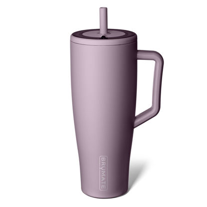 Picture of BrüMate Era 40 oz Tumbler with Handle and Straw | 100% Leakproof Insulated Tumbler with Lid and Straw | Made of Stainless Steel | Cup Holder Friendly Base | 40oz (Lilac Dusk)