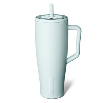 Picture of BrüMate Era 40 oz Tumbler with Handle and Straw | 100% Leakproof Insulated Tumbler with Lid and Straw | Made of Stainless Steel | Cup Holder Friendly Base | 40oz (Blue Agave)