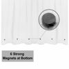 Picture of Barossa Design 60 x 72 Inches Shower Curtain Liner with 6 Weighted Magnets, Heavy Duty PEVA, 10 Grommet Holes, Waterproof, PVC Free, Clear, 60x72