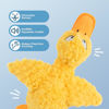 Picture of Best Pet Supplies Ducky Doodle Squeaky Crinkle Plush Toy for Small and Medium Breed Puppies or Dogs - Ducky Doodle (Gold), Large