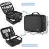 Picture of MATEIN Cord Organizer Bag, Large Electronics Organizer Travel Case Cable Storage for Electronic Accessories, Shockproof Portable Double Layer Tech Bags for Power Bank, Charging, Tablet(Up to 12.1inch)