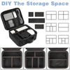 Picture of MATEIN Cord Organizer Bag, Large Electronics Organizer Travel Case Cable Storage for Electronic Accessories, Shockproof Portable Double Layer Tech Bags for Power Bank, Charging, Tablet(Up to 12.1inch)