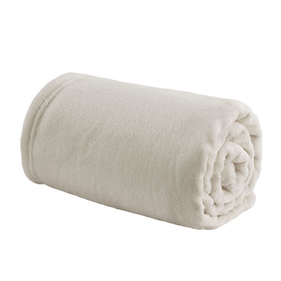 Picture of Bedsure Bedding Fleece Blanket for Girls and Boys - Soft Cozy Throw Blankets for Bed, Cute Small Travel Blanket, 43x55 Inches, Linen