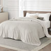 Picture of Bedsure Fleece Blanket California King Size Linen - Lightweight Plush Fuzzy Cozy Soft Bed Blanket, 102x96 inches