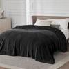 Picture of Bedsure Fleece Blanket California King Size Black - Lightweight Plush Fuzzy Cozy Soft Bed Blanket, 102x96 inches