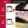 Picture of Fullstar Vegetable Chopper - Food Chopper - Onion Chopper - Vegetable Slicer & Spiralizer - Veggie Chopper with Container - Kitchen Gadgets - Home Essentials - Kitchen Accessories (2 in 1, Black)
