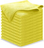 Picture of USANOOKS Microfiber Cleaning Cloth Yellow - 12 Pcs 12.5"x12.5" - High Performance - 1200 Washes, Ultra Absorbent Towels Weave Grime & Liquid for Streak-Free Mirror Shine - Car Washing Cloth