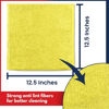 Picture of USANOOKS Microfiber Cleaning Cloth Yellow - 12 Pcs 12.5"x12.5" - High Performance - 1200 Washes, Ultra Absorbent Towels Weave Grime & Liquid for Streak-Free Mirror Shine - Car Washing Cloth