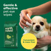 Picture of Earth Rated Pet Eye Wipes, Hypoallergenic Cleaner for Dogs & Cats Eyes to Prevent Tear Stains & Discharge, Fragrance Free, 70 Count