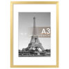 Picture of upsimples A3 Picture Frame, Display Pictures 8.3x11.7 with Mat or 11.7x16.5 Without Mat, Wall Hanging Photo Frame, Gold, 1 Pack