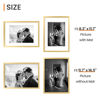 Picture of upsimples A3 Picture Frame, Display Pictures 8.3x11.7 with Mat or 11.7x16.5 Without Mat, Wall Hanging Photo Frame, Gold, 1 Pack