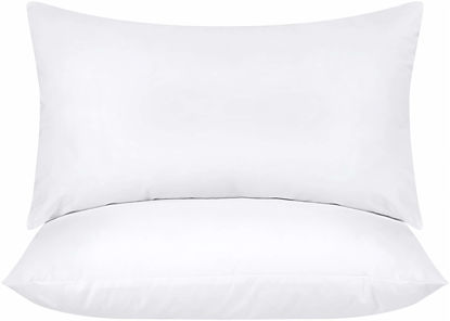 Picture of Utopia Bedding Throw Pillows Insert (Pack of 2, White) - 14 x 22 Inches Bed and Couch Pillows - Indoor Decorative Pillows