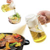 Picture of YARRAMATE Oil Sprayer for Cooking, 2 in 1 Olive Oil Dispenser Bottle for Kitchen, 16oz/470ml Premium Glass Oil Bottle, Food-grade Oil Mister for Air Fryer, Salad, Frying, BBQ (Creamy White)