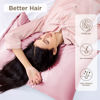 Picture of Bedsure Satin Pillowcase Standard Set of 4 - Pink Silky Pillow Covers for Hair and Skin 20x26 Inches, 4 Pack with Envelope Closure, Similar to Silk Pillow Cases, Gifts for Women Men