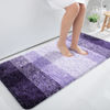 Picture of OLANLY Bathroom Runner Rugs 44x24, Extra Soft Absorbent Microfiber Bath Rugs, Rubber Backing, Quick Dry, Machine Washable Bath Mats for Bathroom Floor, Tub, Shower and Home Decor Accessories, Violet