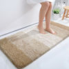 Picture of OLANLY Bathroom Runner Rugs 47x24, Extra Soft Absorbent Microfiber Bath Rugs, Rubber Backing, Quick Dry, Machine Washable Bath Mats for Bathroom Floor, Tub, Shower and Home Decor Accessories, Tan