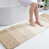 Picture of OLANLY Bathroom Runner Rugs 59x20, Extra Soft Absorbent Microfiber Bath Rugs, Rubber Backing, Quick Dry, Washable Bath Mats for Bathroom Floor, Tub, Shower and Home Decor Accessories, Light Beige