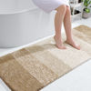 Picture of OLANLY Bathroom Runner Rugs 59x24, Extra Soft Absorbent Microfiber Bath Rugs, Rubber Backing, Quick Dry, Machine Washable Bath Mats for Bathroom Floor, Tub, Shower and Home Decor Accessories, Tan