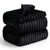 Picture of Bedsure King Size Blanket for Bed - GentleSoft Cozy Soft Blankets for Women, Cute Large Fleece Throws for Girls, Black, 108x90 Inches