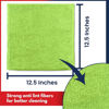Picture of USANOOKS Microfiber Cleaning Cloth Light Green - 12 Pcs 12.5"x12.5" - High Performance - 1200 Washes, Ultra Absorbent Towels Weave Grime & Liquid for Streak-Free Mirror Shine - Car Washing Cloth