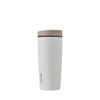 Picture of Owala SmoothSip Slider Insulated Stainless Steel Coffee Tumbler, Reusable Iced Coffee Cup, Hot Coffee Travel Mug, BPA Free 20 oz, Tan/White (Vanilla Bean)