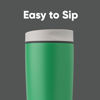 Picture of Owala SmoothSip Slider Insulated Stainless Steel Coffee Tumbler, Reusable Iced Coffee Cup, Hot Coffee Travel Mug, BPA Free 20 oz, Grey/Green (Sour Apple)