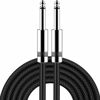 Picture of New bee Guitar Cable 6ft Electric Instrument Cable Bass AMP Cord 1/4 Straight to Straight for Electric Guitar, Bass Guitar, Electric Mandolin, Pro Audio, Black