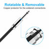 Picture of New bee Guitar Cable 6ft Electric Instrument Cable Bass AMP Cord 1/4 Straight to Straight for Electric Guitar, Bass Guitar, Electric Mandolin, Pro Audio, Black