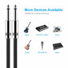Picture of New bee Guitar Cable 6ft Electric Instrument Cable Bass AMP Cord 1/4 Straight to Straight for Electric Guitar, Bass Guitar, Electric Mandolin, Pro Audio, Black