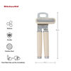 Picture of KitchenAid Classic Multifunction Can Opener and Bottle Opener Easy to Use, Razor Sharp Stainless Steel Cutting Wheel, Soft Ergonomic Handles, Almond Cream