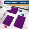 Picture of OLANLY Bathroom Rugs 36x24, Extra Soft Absorbent Chenille Bath Rugs, Rubber Backing Quick Dry, Machine Washable Bath Mats for Bathroom Floor, Tub and Shower, Home Decor Accessories, Purple