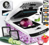 Picture of Fullstar Vegetable Chopper - Food Chopper - Onion Chopper - Vegetable Slicer & Spiralizer - Veggie Chopper with Container - Kitchen Gadgets - Home Essentials - Kitchen Accessories (All in 1, White)