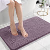 Picture of OLANLY Bathroom Rugs 24x16, Extra Soft Absorbent Chenille Bath Rugs, Rubber Backing Quick Dry, Machine Washable Bath Mats for Bathroom Floor, Tub and Shower, Home Decor Accessories, Deep Plum