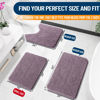 Picture of OLANLY Bathroom Rugs 24x16, Extra Soft Absorbent Chenille Bath Rugs, Rubber Backing Quick Dry, Machine Washable Bath Mats for Bathroom Floor, Tub and Shower, Home Decor Accessories, Deep Plum