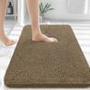 Picture of OLANLY Bathroom Rugs 36x24, Extra Soft Absorbent Chenille Bath Rugs, Rubber Backing Quick Dry, Machine Washable Bath Mats for Bathroom Floor, Tub and Shower, Home Decor Accessories, Tan