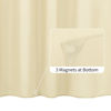 Picture of ALYVIA SPRING Long Fabric Shower Curtain Liner Waterproof - 72" x 78", Soft & Lightweight Long Shower Curtain with 3 Magnets, Machine Washable - 72x78, Cream