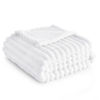 Picture of Bedsure White Fleece Blanket for Couch - GentleSoft Cozy Soft Blankets for Women, Cute Small Throws for Girls, 50x70 Inches