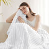 Picture of Bedsure White Fleece Blanket for Couch - GentleSoft Cozy Soft Blankets for Women, Cute Small Throws for Girls, 50x70 Inches