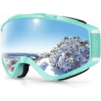 Picture of findway Ski Goggles OTG - Over Glasses Snow/Snowboard Goggles for Men, Women & Youth - 100% UV Protection