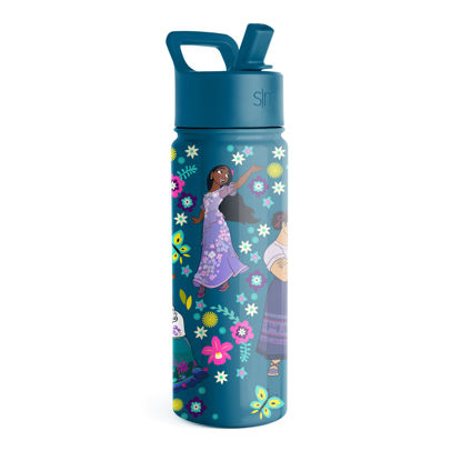 Picture of Simple Modern Disney Encanto Water Bottle with Straw Lid | Reusable Insulated Stainless Steel Cup for Girls, School | Summit Collection | 18oz, Encanto