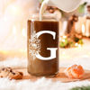 Picture of Coolife Initial Glass Cup, Monogrammed Gifts for Women, 16 oz Glass Cups w/Lids Straws, Iced Coffee, Smoothie Beer Glass Tumbler w/Straw Lid, Personalized Christmas, Birthday Gifts for Her Mom Friend