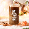 Picture of Coolife Initial Glass Cup, Monogrammed Gifts for Women, 16 oz Glass Cups w/Lids Straws, Iced Coffee, Smoothie Beer Glass Tumbler w/Straw Lid, Personalized Christmas, Birthday Gifts for Her Mom Friend